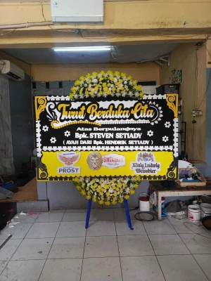 Papan Bunga di Living World Alam Sutera