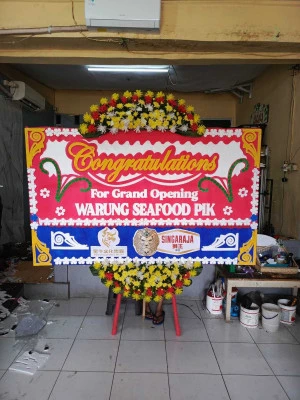 Papan Bunga di Living World Alam Sutera