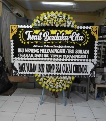 Papan Bunga di Living World Alam Sutera